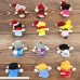 Guaishou 2 Families 12 Piece Dolls Family Members Finger Cloth Velvet Puppets Story Set Style for Children Shows Playtime Schools Party B07K6BL7R5